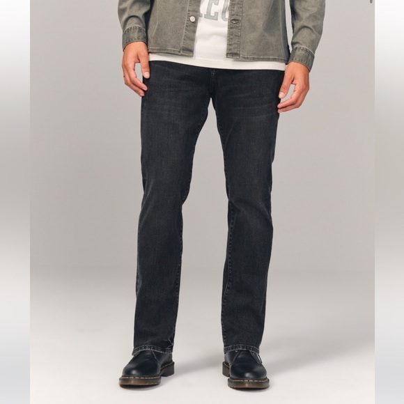 Abercrombie & Fitch Other - Abercrombie Men’s Top Rated Athletic Straight Jean in Black Wash Size 28W x 32L